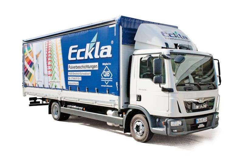 Abhol- und Lieferservice mit eigenem LKW | Eckla Pulverbeschichtungen