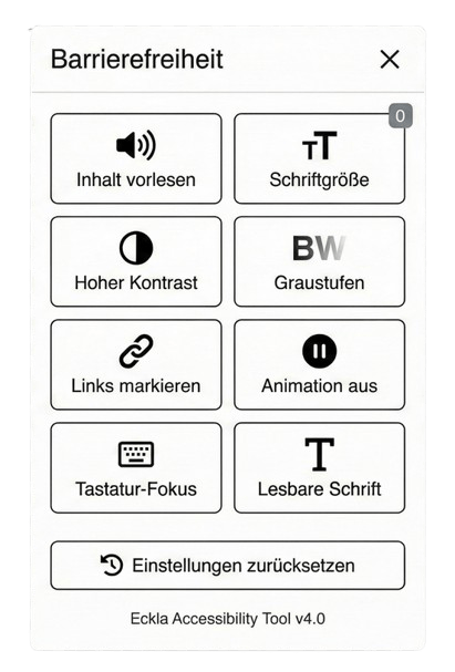 Eckla Barrierefreiheit Panel Modi Eckla Barrierefreiheit Panel Modi